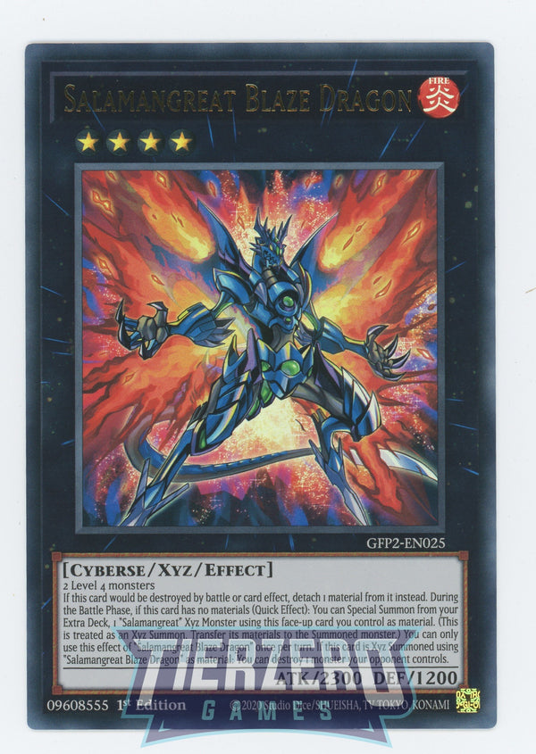 GFP2-EN025 - Salamangreat Blaze Dragon - Ultra Rare - Effect Xyz Monster - Ghosts from the Past the 2nd Haunting