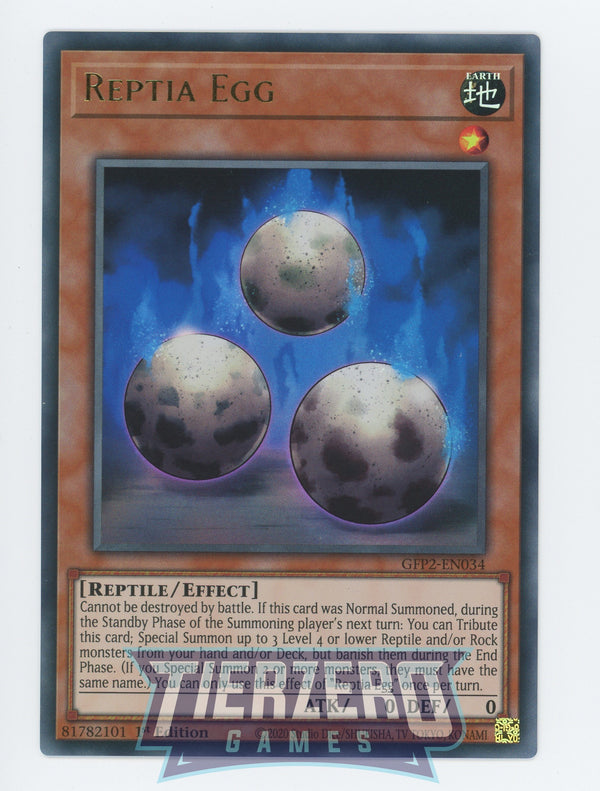 GFP2-EN034 - Reptia Egg - Ultra Rare - Effect Monster - Ghosts from the Past the 2nd Haunting