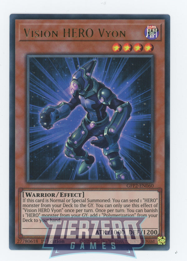 GFP2-EN060 - Vision HERO Vyon - Ultra Rare - Effect Monster - Ghosts from the Past the 2nd Haunting