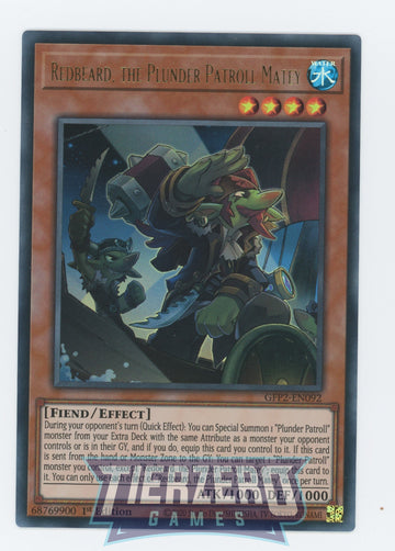 GFP2-EN092 - Redbeard, the Plunder Patroll Matey - Ultra Rare - Ghosts From the Past: The 2nd Haunting