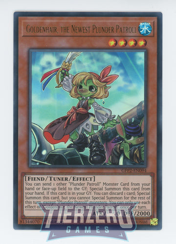 GFP2-EN094 - Goldenhair, the Newest Plunder Patroll - Ultra Rare - Ghosts From the Past: The 2nd Haunting