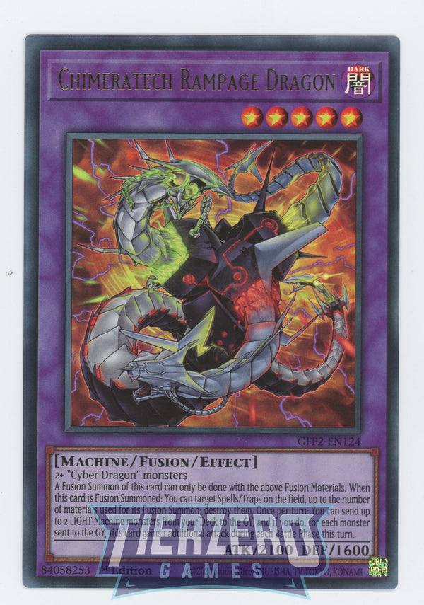 GFP2-EN124 - Chimeratech Rampage Dragon - Ultra Rare - Effect Fusion Monster - Ghosts from the Past the 2nd Haunting