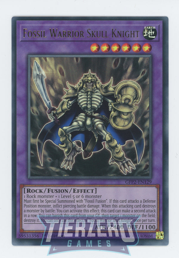 GFP2-EN129 - Fossil Warrior Skull Knight - Ultra Rare - Effect Fusion Monster - Ghosts from the Past the 2nd Haunting