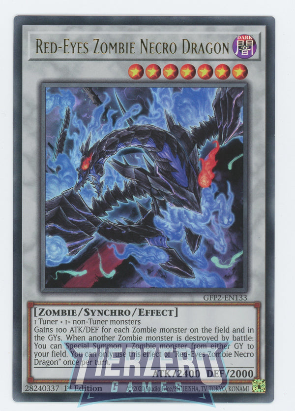 GFP2-EN133 - Red-Eyes Zombie Necro Dragon - Ultra Rare - Effect Synchro Monster - Ghosts from the Past the 2nd Haunting