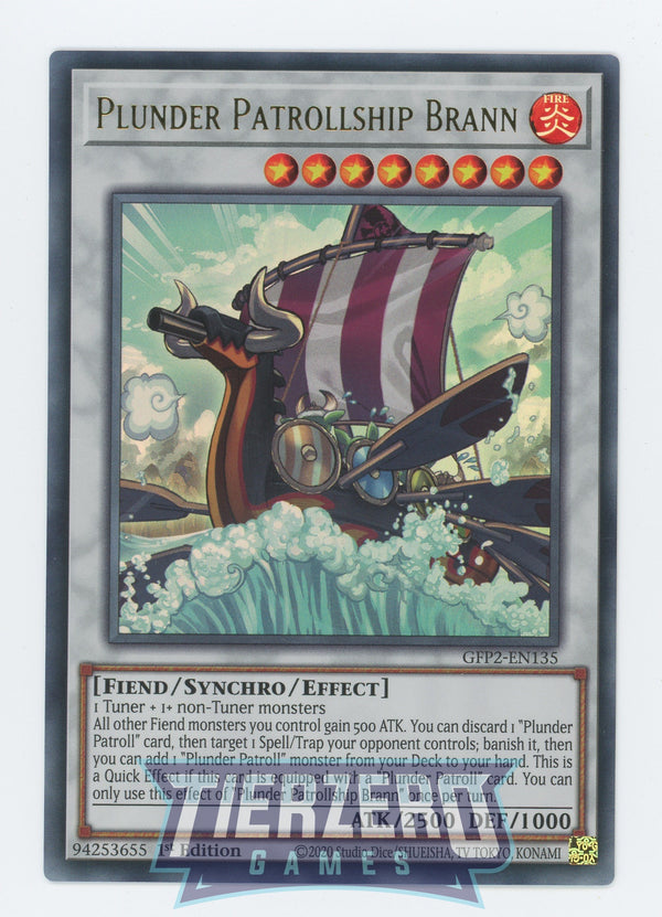 GFP2-EN135 - Plunder Patrollship Brann - Ultra Rare - Effect Synchro Monster - Ghosts from the Past the 2nd Haunting