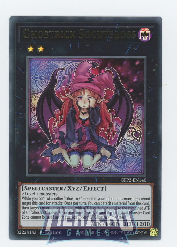 GFP2-EN140 - Ghostrick Socuteboss - Ultra Rare - Effect Xyz Monster - Ghosts from the Past the 2nd Haunting