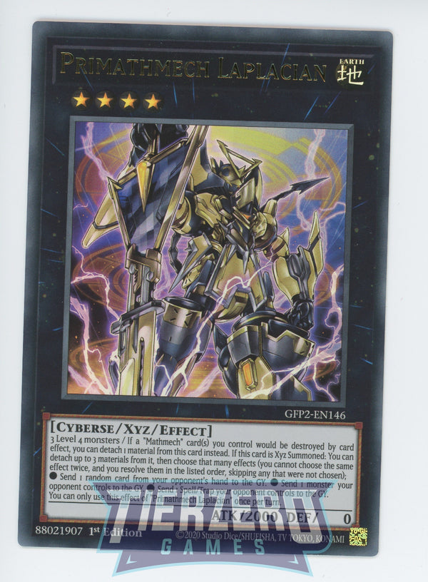 GFP2-EN146 - Primathmech Laplacian - Ultra Rare - Effect Xyz Monster - Ghosts from the Past the 2nd Haunting