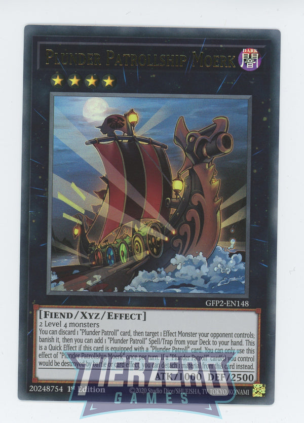 GFP2-EN148 - Plunder Patrollship Moerk - Ultra Rare - Effect Xyz Monster - Ghosts from the Past the 2nd Haunting