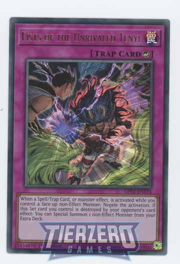 GFP2-EN174 - Fists of the Unrivaled Tenyi - Ultra Rare - Ghosts From the Past: The 2nd Haunting