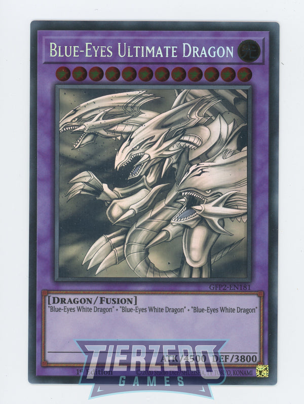 GFP2-EN181 - Blue-Eyes Ultimate Dragon - Ghost Rare - Fusion Monster - Ghosts from the Past the 2nd Haunting