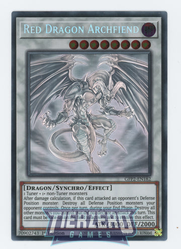 GFP2-EN182 - Red Dragon Archfiend - Ghost Rare - Ghosts From the Past: The 2nd Haunting