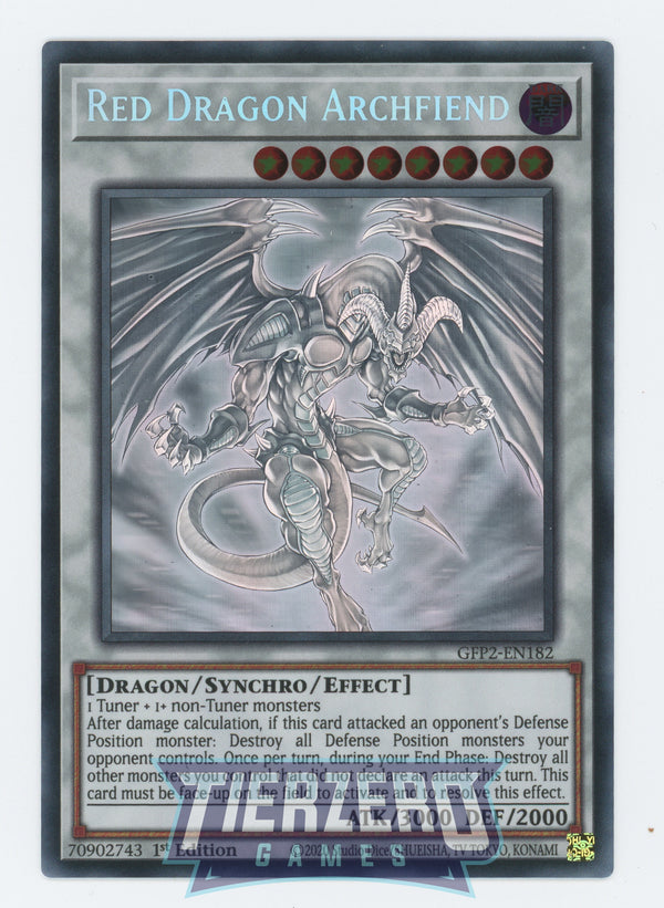 GFP2-EN182 - Red Dragon Archfiend - Ghost Rare - Effect Synchro Monster - Ghosts from the Past the 2nd Haunting