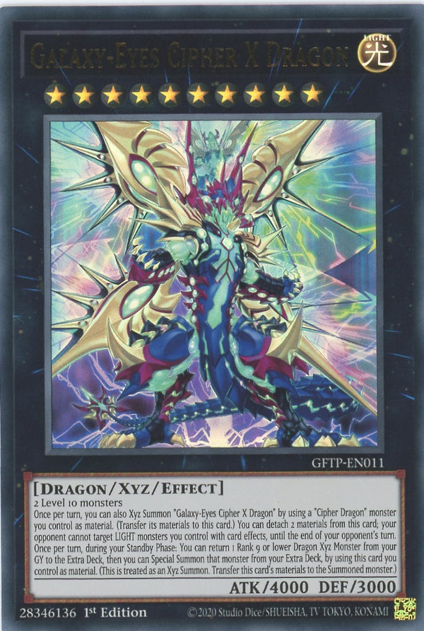 GFTP-EN011 - Galaxy-Eyes Cipher X Dragon - Ultra Rare - Effect Xyz Monster - Ghosts From the Past