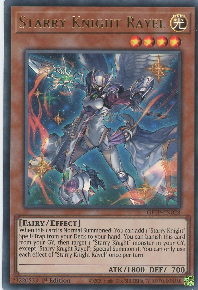 GFTP-EN028 - Starry Knight Rayel - Ultra Rare - Effect Monster - Ghosts From the Past