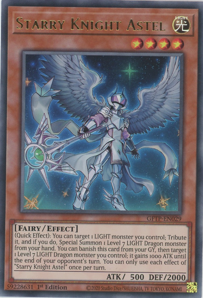 GFTP-EN029 - Starry Knight Astel - Ultra Rare - Effect Monster - Ghosts From the Past