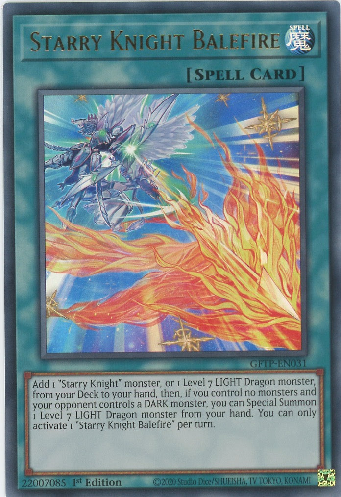 GFTP-EN031 - Starry Knight Balefire - Ultra Rare - Normal Spell - Ghosts From the Past