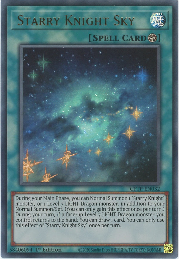 GFTP-EN032 - Starry Knight Sky - Ultra Rare - Field Spell - Ghosts From the Past