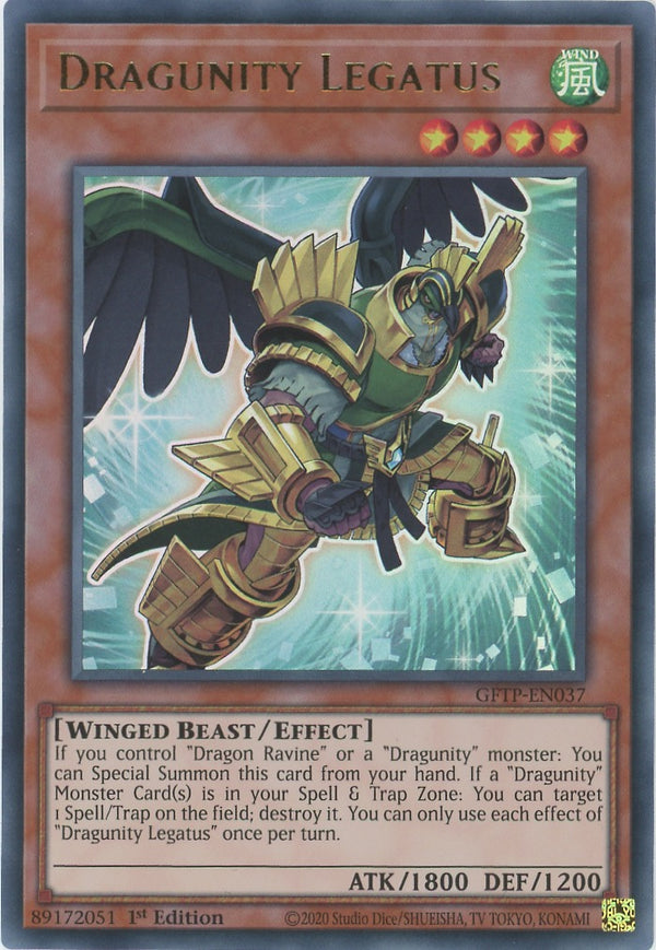 GFTP-EN037 - Dragunity Legatus - Ultra Rare - Effect Monster - Ghosts From the Past