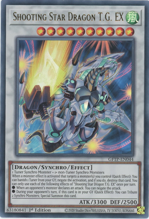 GFTP-EN044 - Shooting Star Dragon T.G. EX - Ultra Rare - Effect Synchro Monster - Ghosts From the Past