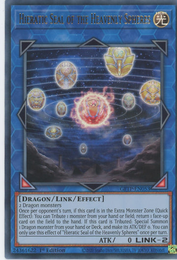 GFTP-EN053 - Hieratic Seal of the Heavenly Spheres - Ultra Rare - Ghosts From the Past