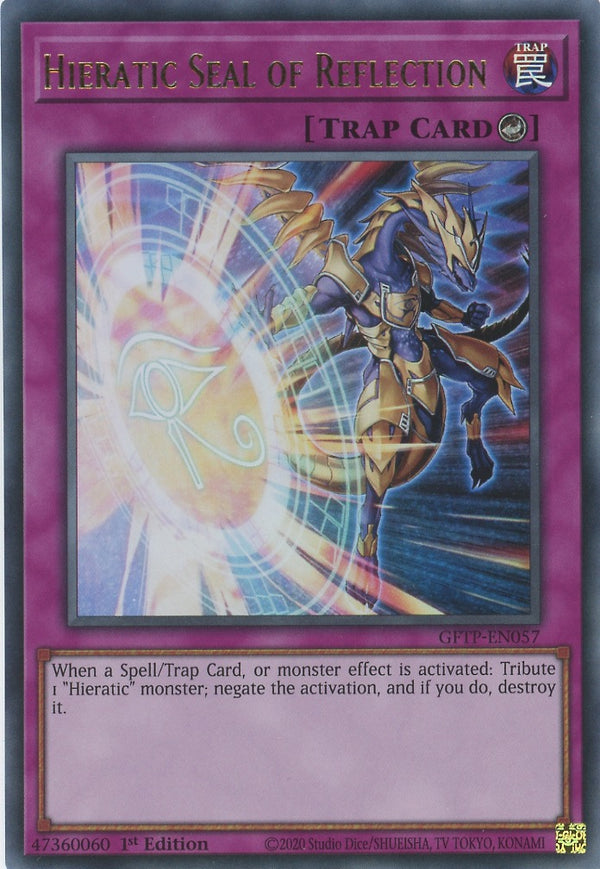 GFTP-EN057 - Hieratic Seal of Reflection - Ultra Rare - Counter Trap - Ghosts From the Past