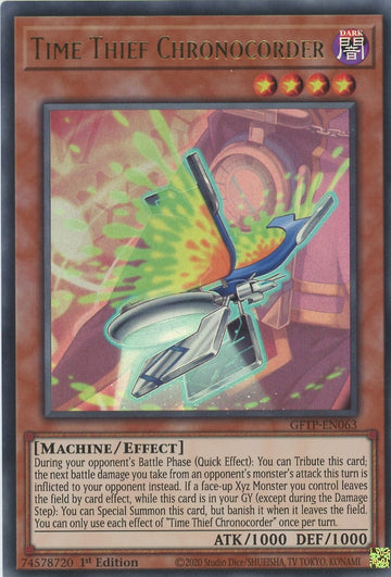 GFTP-EN063 - Time Thief Chronocorder - Ultra Rare - Ghosts From the Past