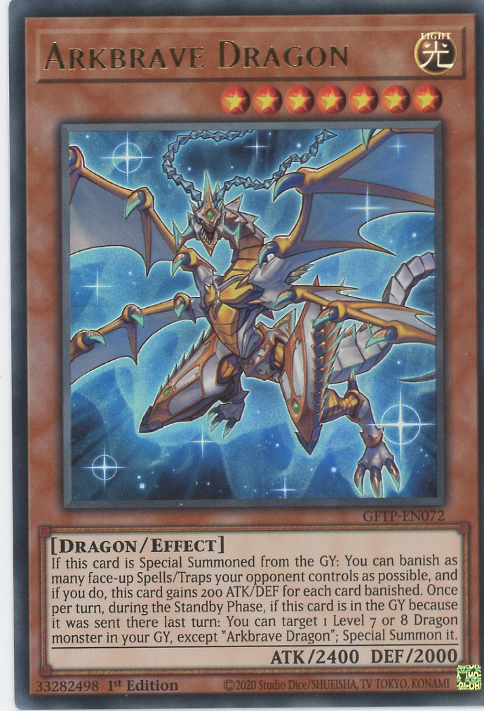 GFTP-EN072 - Arkbrave Dragon - Ultra Rare - Effect Monster - Ghosts From the Past