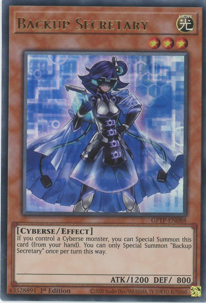 GFTP-EN088 - Backup Secretary - Ultra Rare - Effect Monster - Ghosts From the Past