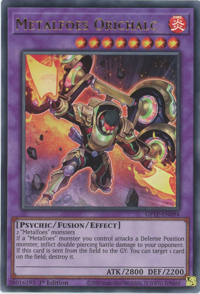 GFTP-EN094 - Metalfoes Orichalc - Ultra Rare - Effect Fusion Monster - Ghosts From the Past