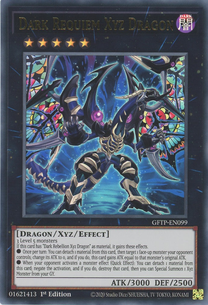 GFTP-EN099 - Dark Requiem Xyz Dragon - Ultra Rare - Effect Xyz Monster - Ghosts From the Past