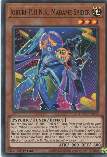 GRCR-EN003 - Joruri-P.U.N.K. Madame Spider - Super Rare - The Grand Creators