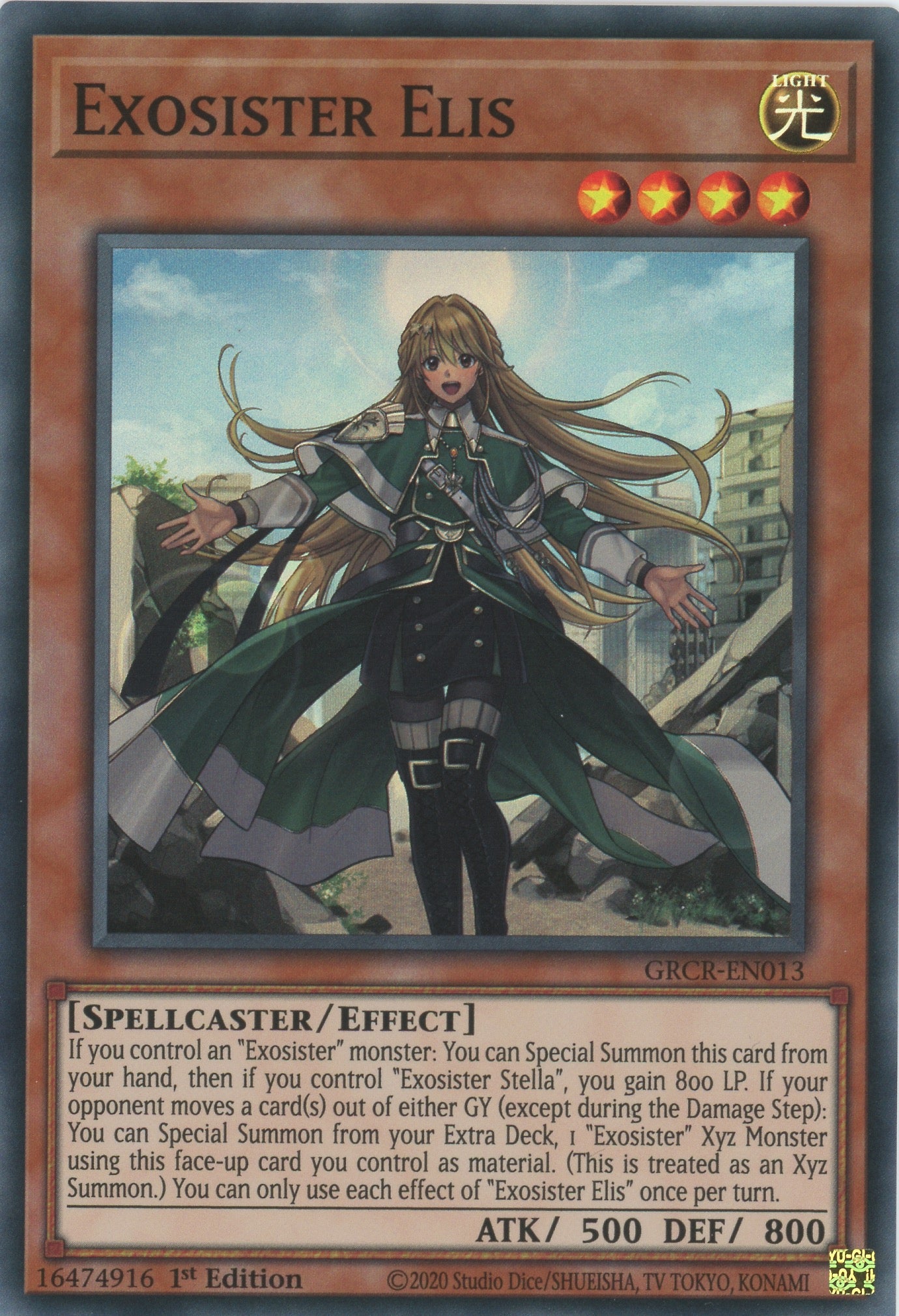 GRCR-EN013 - Exosister Elis - Super Rare - Effect Monster - The Grand Creators