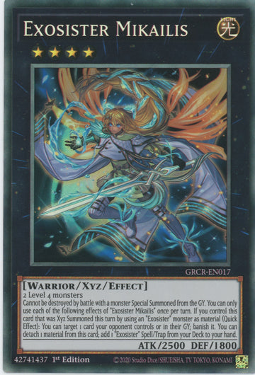 GRCR-EN017 - Exosister Mikailis - Collector's Rare - The Grand Creators
