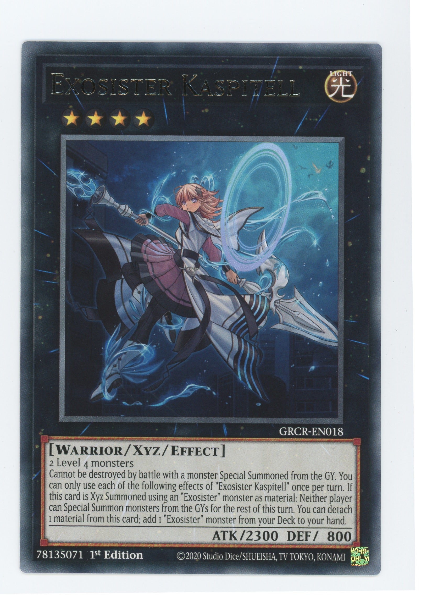 GRCR-EN018 - Exosister Kaspitell - Rare - Effect Xyz Monster - The Grand Creators