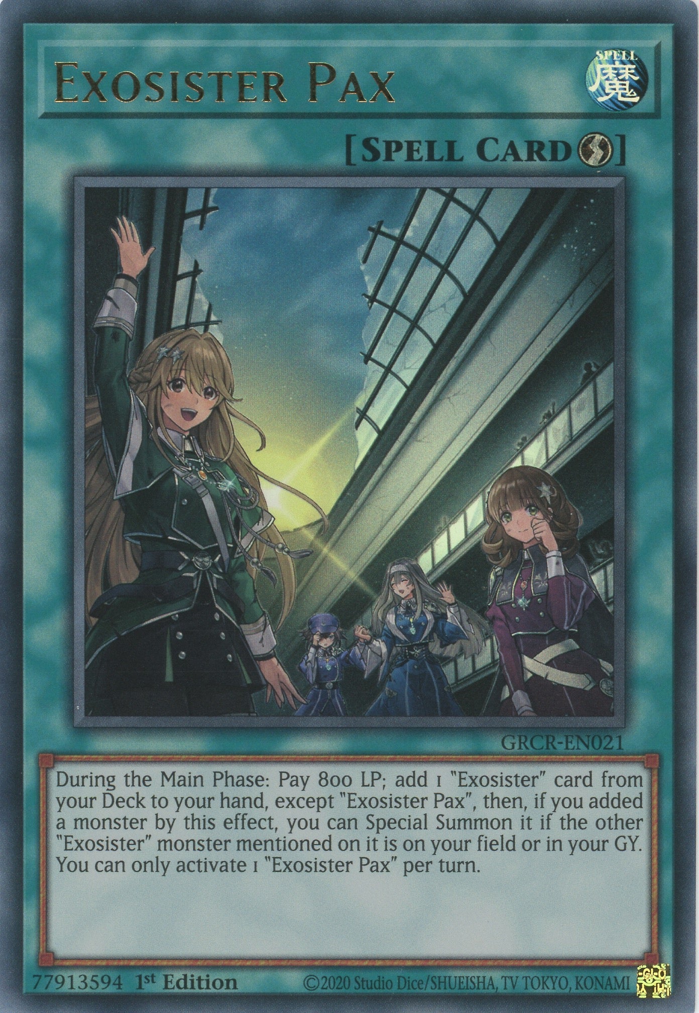 GRCR-EN021 - Exosister Pax - Ultra Rare - Quick-Play Spell - The Grand Creators