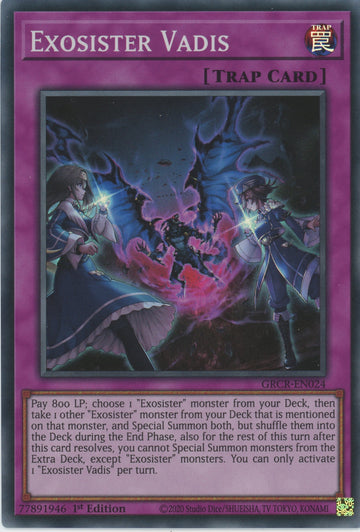 GRCR-EN024 - Exosister Vadis - Super Rare - The Grand Creators