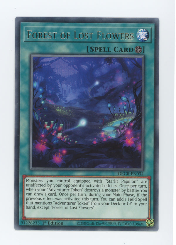 GRCR-EN034 - Forest of Lost Flowers - Rare - Field Spell - The Grand Creators