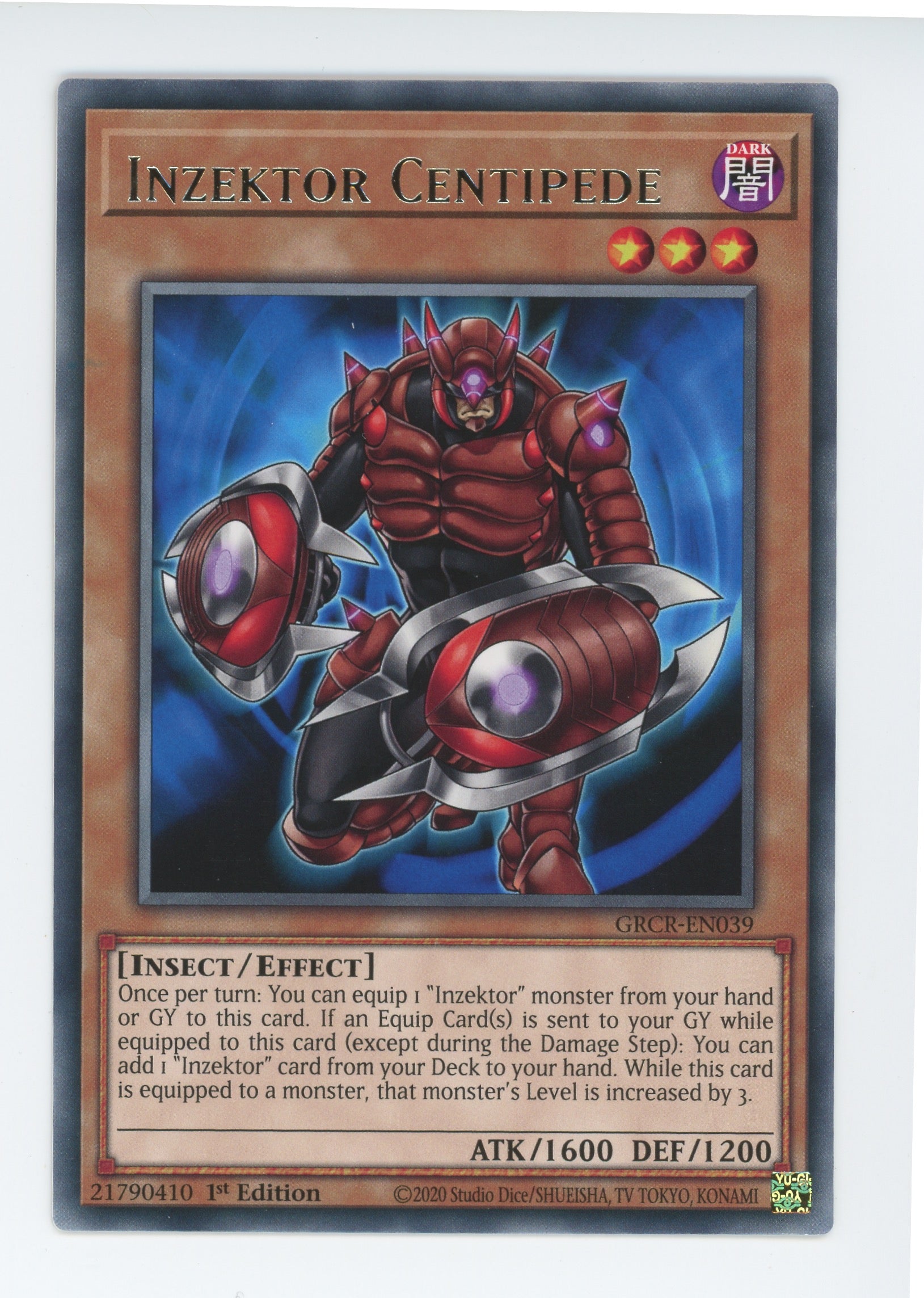 GRCR-EN039 - Inzektor Centipede - Rare - Effect Monster - The Grand Creators