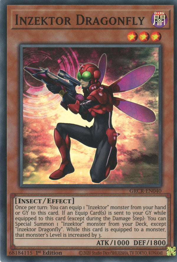 GRCR-EN040 - Inzektor Dragonfly - Super Rare - Effect Monster - The Grand Creators