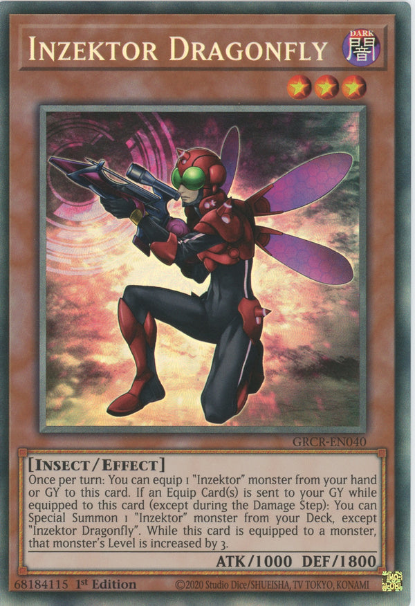GRCR-EN040 - Inzektor Dragonfly - Collector's Rare - Effect Monster - The Grand Creators