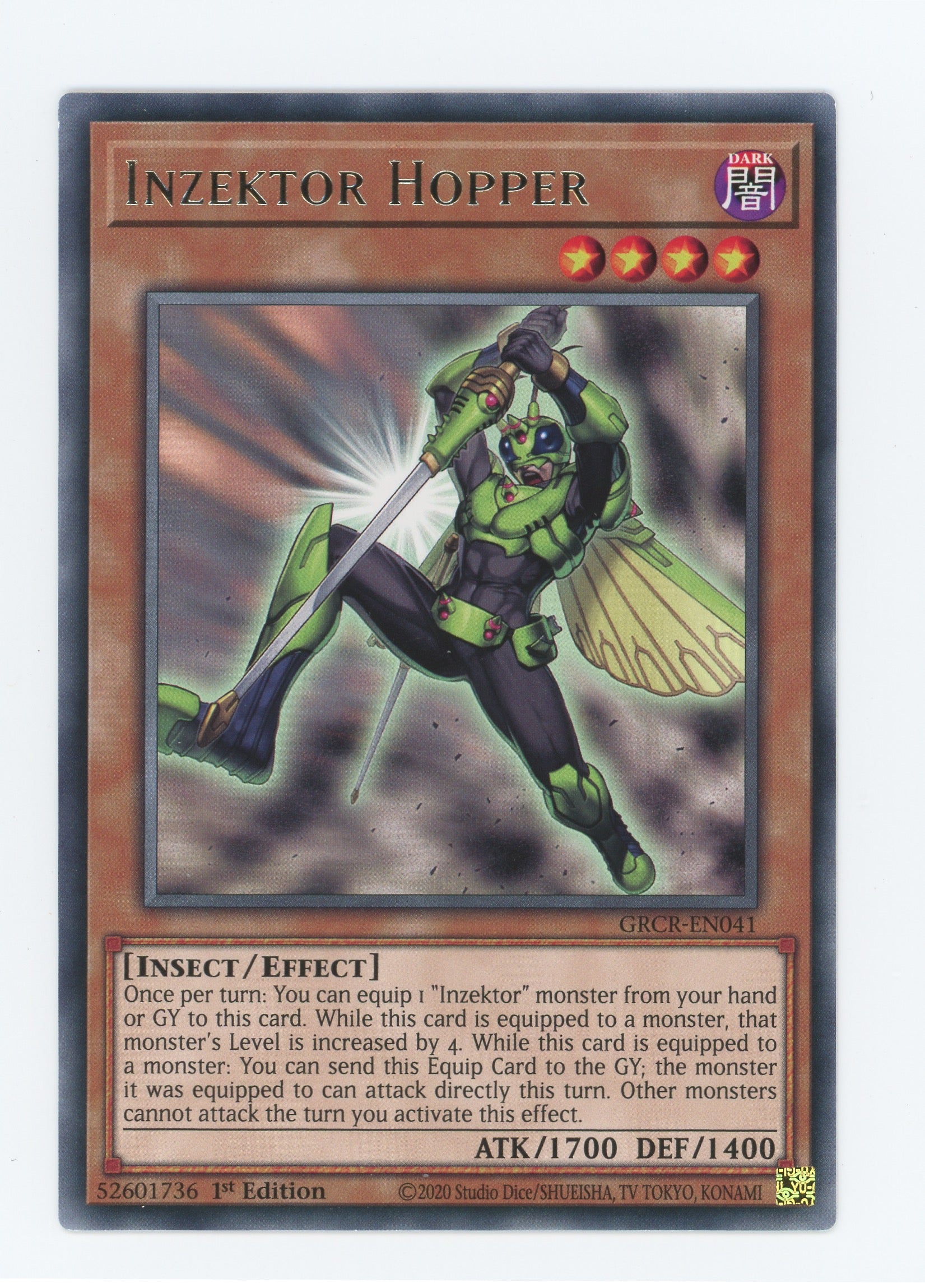 GRCR-EN041 - Inzektor Hopper - Rare - Effect Monster - The Grand Creators