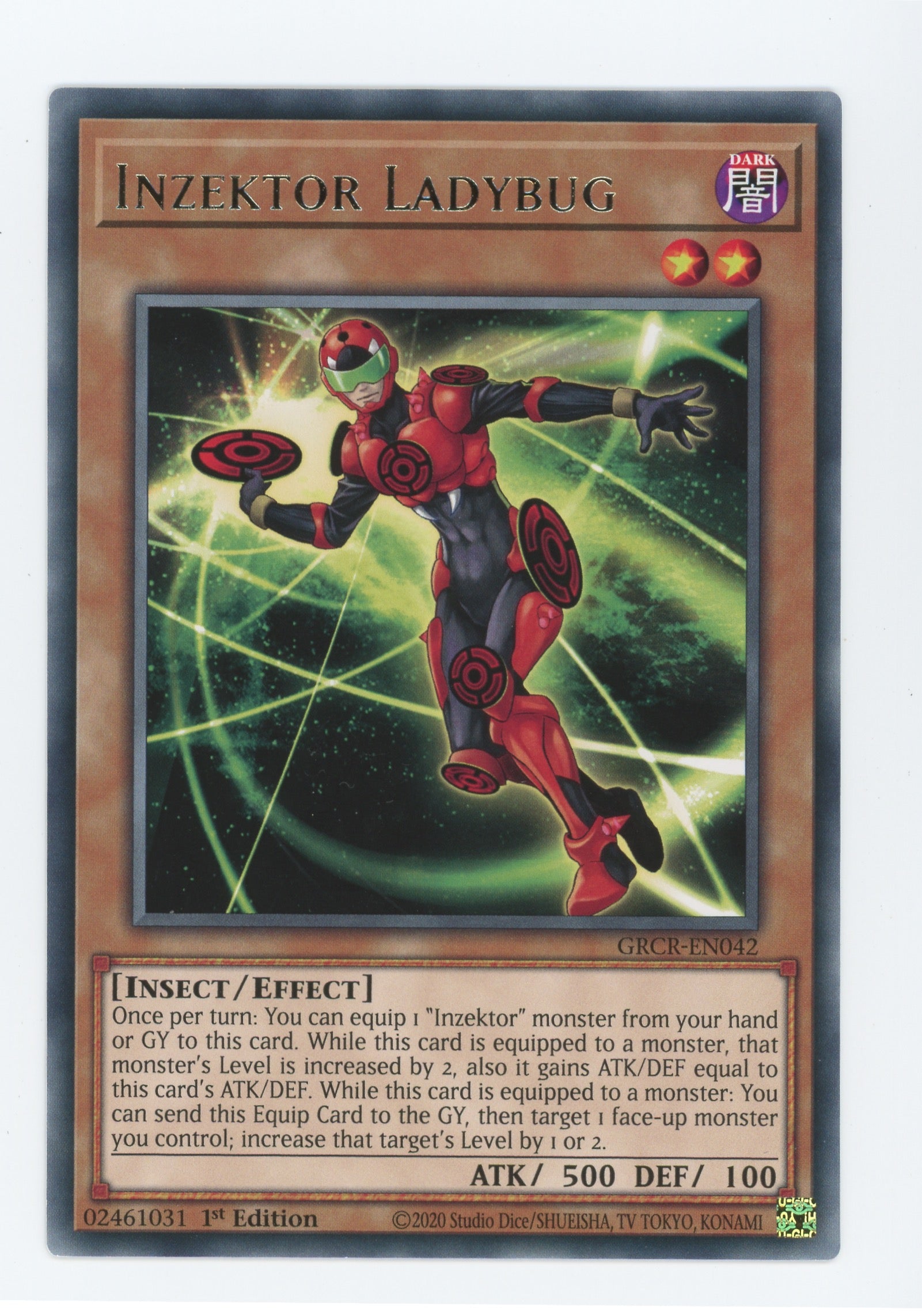 GRCR-EN042 - Inzektor Ladybug - Rare - Effect Monster - The Grand Creators