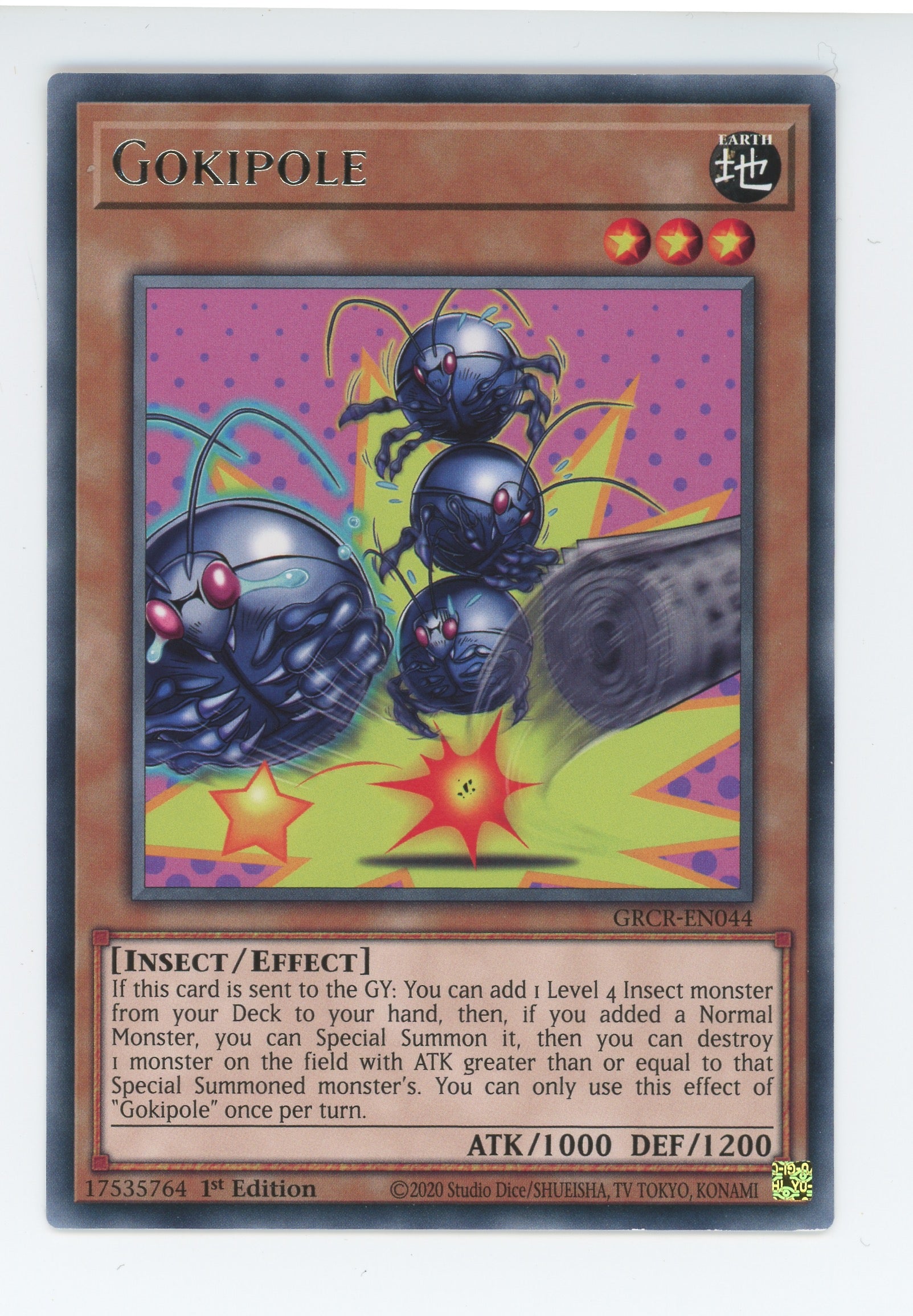 GRCR-EN044 - Gokipole - Rare - Effect Monster - The Grand Creators