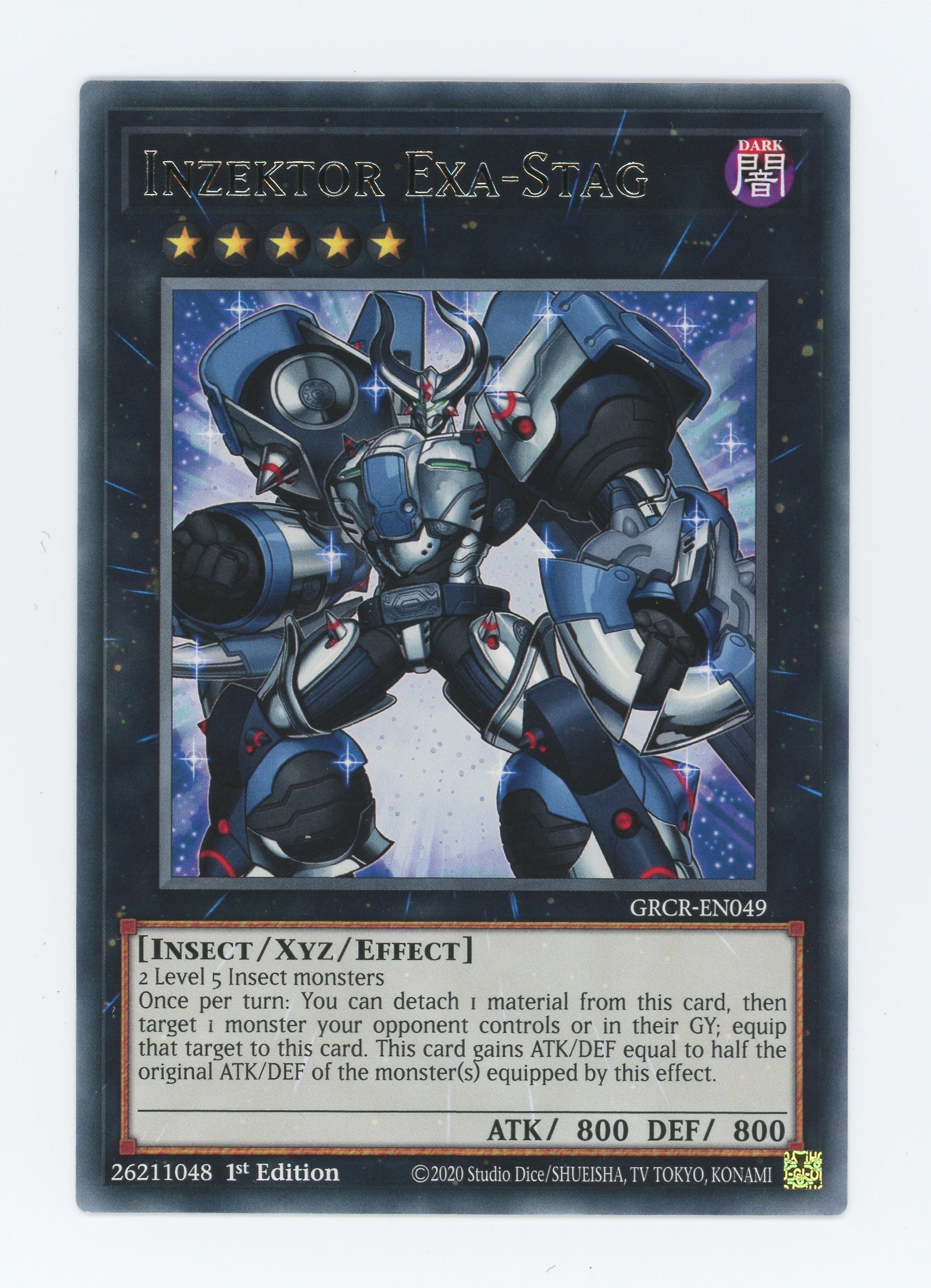 GRCR-EN049 - Inzektor Exa-Stag - Rare - Effect Xyz Monster - The Grand Creators