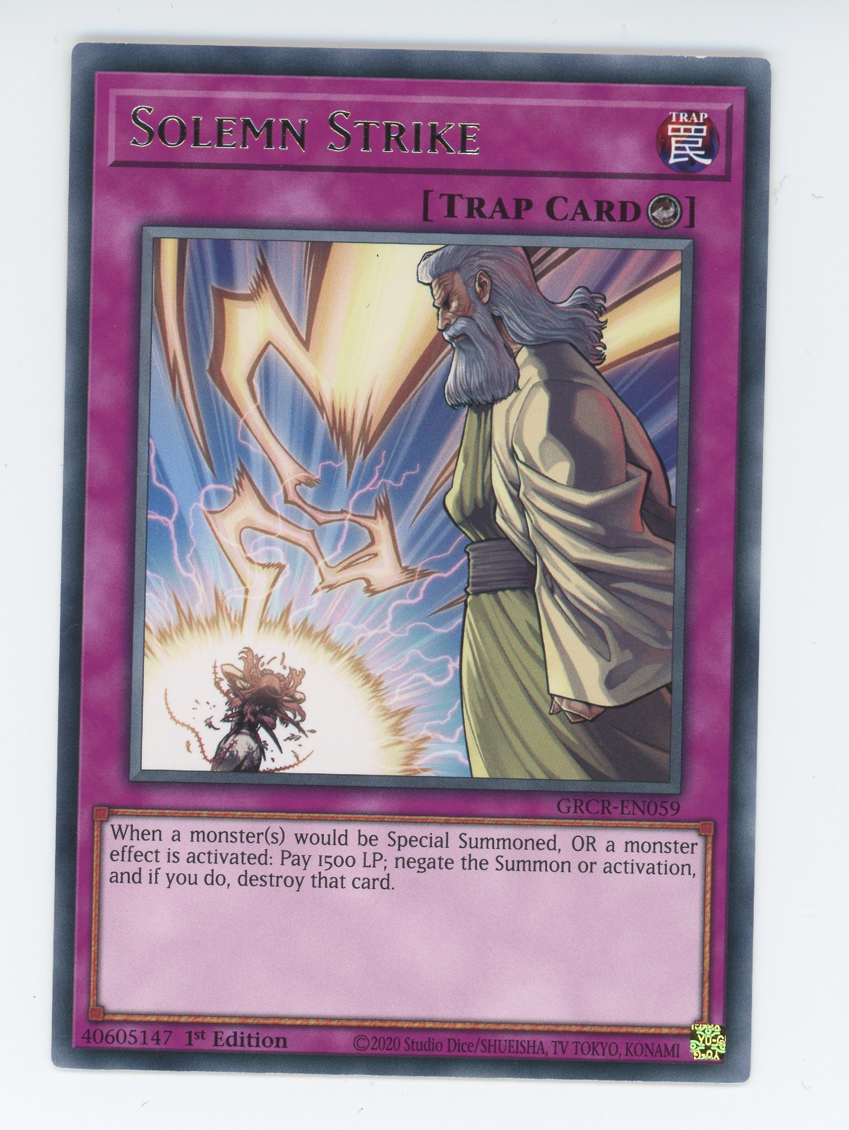 GRCR-EN059 - Solemn Strike - Rare - Counter Trap - The Grand Creators