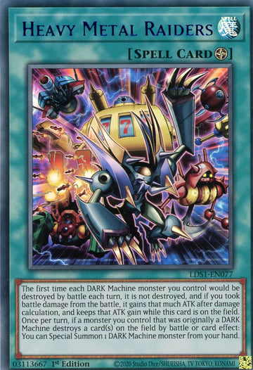 LDS1-EN077 - Heavy Metal Raiders (Purple) - Ultra Rare - Legendary Duelists: Season 1