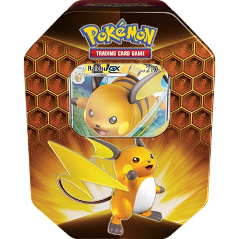 Pokemon Hidden Fates Collectors TIns Raichu GX