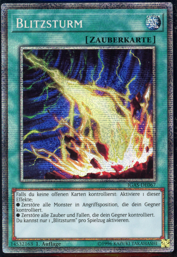 IGAS-DE067 - "Lightning Storm" - Starlight Rare - Normal Spell - 1st Edition - Ignition Assault - German