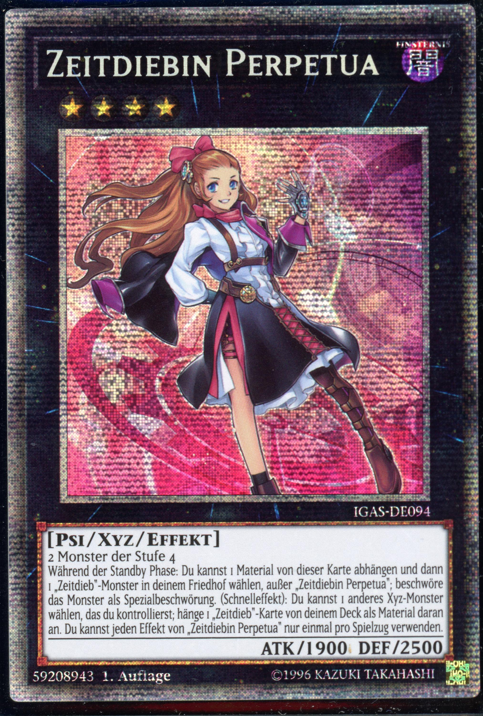 IGAS-DE094 - "Time Thief Perpetua" - Starlight Rare - Effect Xyz Monster - 1st Edition - Ignition Assault