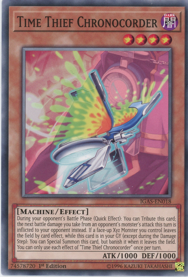 IGAS-EN018 - "Time Thief Chronocorder" - Common - Effect Monster -   - Ignition Assault